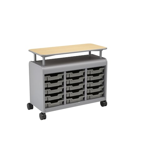 Smith Trades Industrial Storage Cabinet, 37 in H, 43 in W, Platinum 310115000PPMAPPPLT